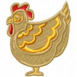 Chickens And Roosters Embroidery Design 4 Chickens And Roosters Embroidery Design 4